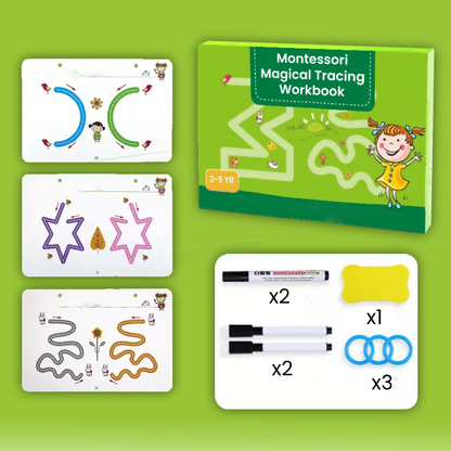 montessori magical tracing workbook